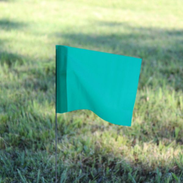 [37744402] Grüne Markierungsflaggen