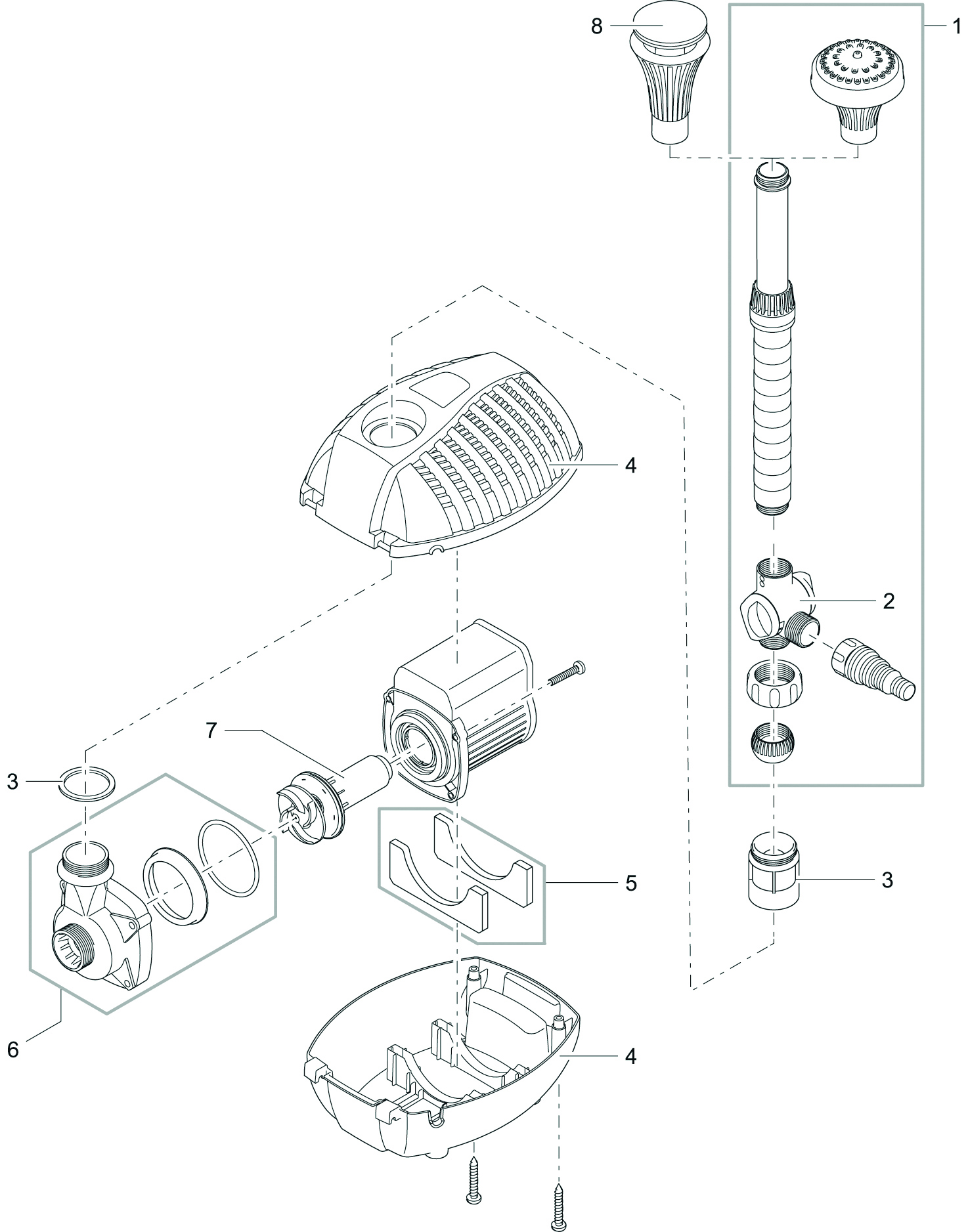 OASE108604-AquariusFountainSetEco5500