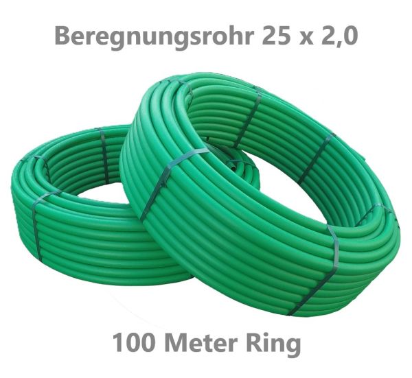 [25025100] Beregnungsrohr 25 x 2,0 aus HDPE 100m Ring