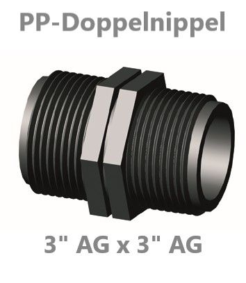 PP Nippel AG / AG 3" x 3"