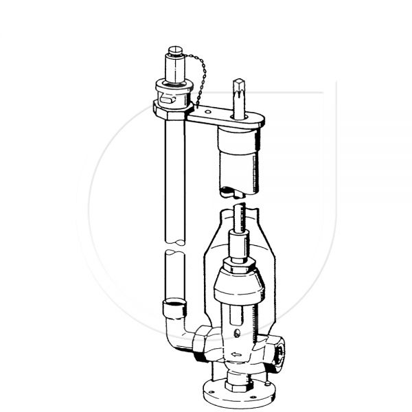 Einzelhydrant mit Steigeschlüssel