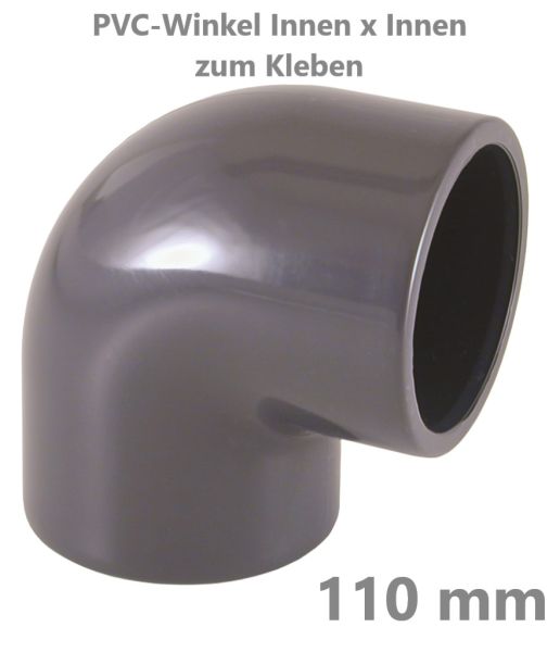 [22020010] PVC Winkel 90° Innen x Innen 110 x 110