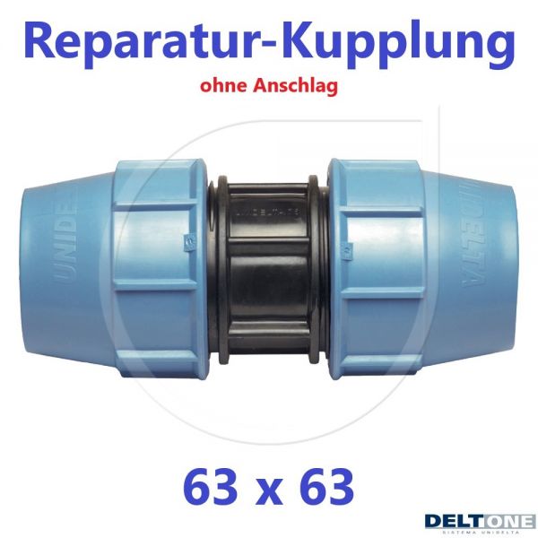 UNIDELTA Klemmverbinder Reparaturkupplung 63mm DN50