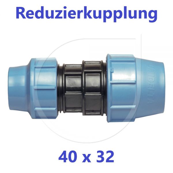 UNIDELTA Klemmverbinder Reduzierkupplung 40 x 32mm DN32xDN25