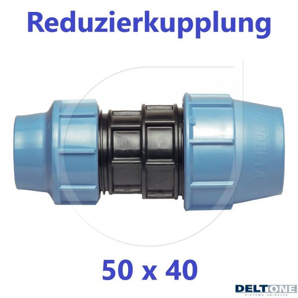 UNIDELTA Klemmverbinder Reduzierkupplung 50 x 40mm DN40xDN32 DeltOne