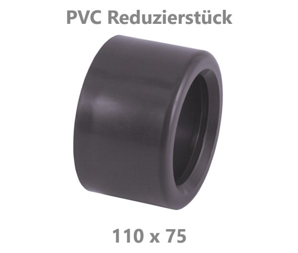 PVC Reduktion kurz 110 x 75