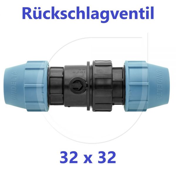 UNIDELTA Klemmverbinder Rückschlagventil Klemm x Klemm 32mm DN25