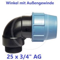 UNIDELTA Klemmverbinder Winkel mit Außengewinde 25 x 3/4" UNIDELTA Klemmverbinder Winkel mit Außengewinde 25 x 3/4"