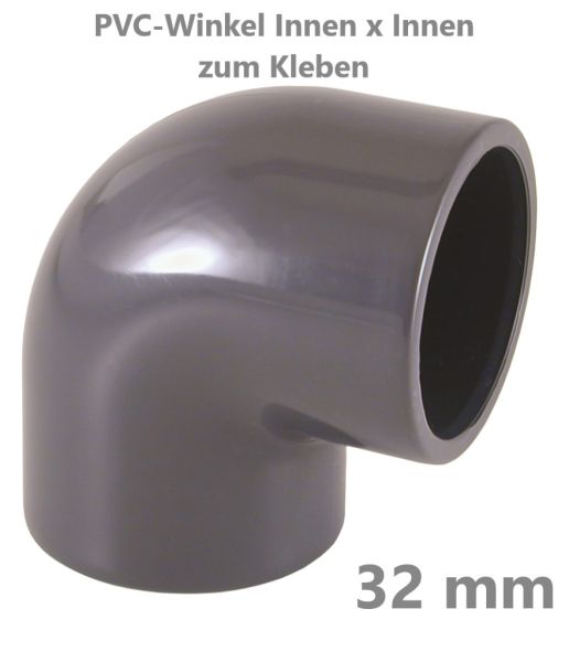 [22020004] PVC Winkel 90° Innen x Innen 32 x 32