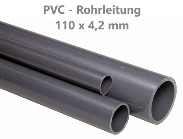 [25406110] PVC Druckrohr 110 × 4,2 mm